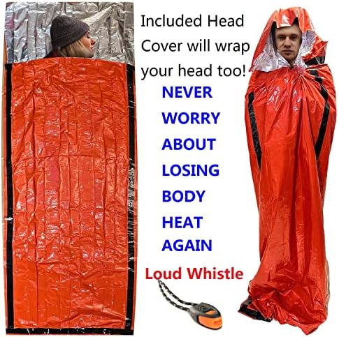 Emergency Sleeping Bags 2 Pack | Portable Emergency Blanket Survival Gear - Image 4