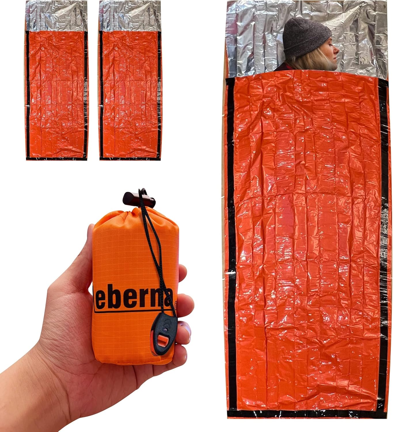 Emergency Sleeping Bags 2 Pack | Portable Emergency Blanket Survival Gear - Image 9