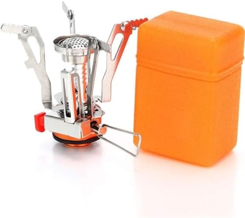 Portable Camping Stove Backpacking Stove, Specialized Hiking Stove Camping Stove with Piezo Ignition Stable Support Wind-Resistance, Camp Stove for Outdoor cooking Camping Hiking Adventure Cooking - Image 2